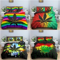 colourful maple leaf bedding set 23 pcs duvet cover set home textile single twin double full queen king size quilt cover