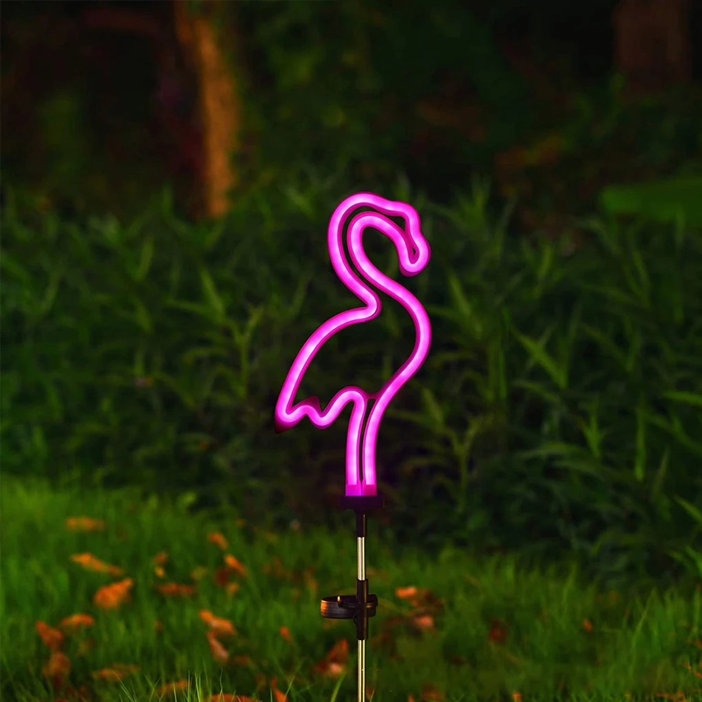 

LED Lawn Flamingo Lamp Outdoor Solar Landscape Lantern Decorative Light