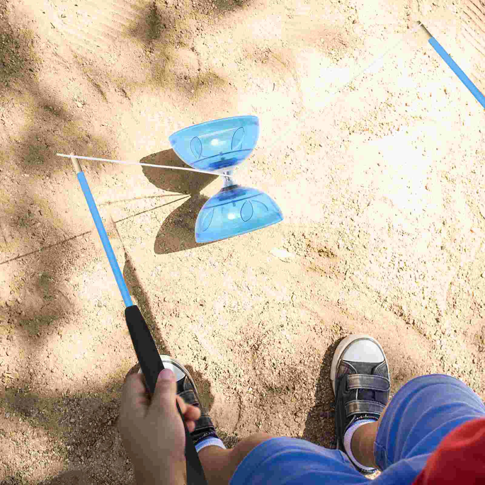 Китайский диаболо с тремя подшипниками для детей жонглирующая двухсторонняя