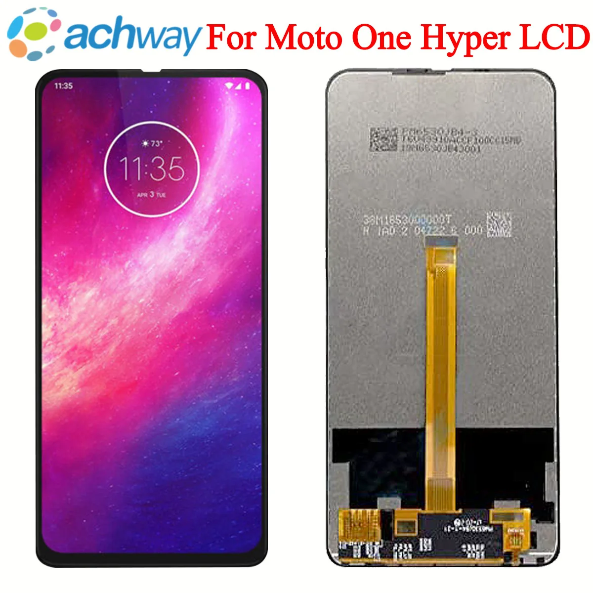 Протестированный Новый ЖК-дисплей для Motorola Moto One Hyper, сенсорный экран, дигитайзер в сборе для MOTO OneHyper XT2027, ЖК-экран