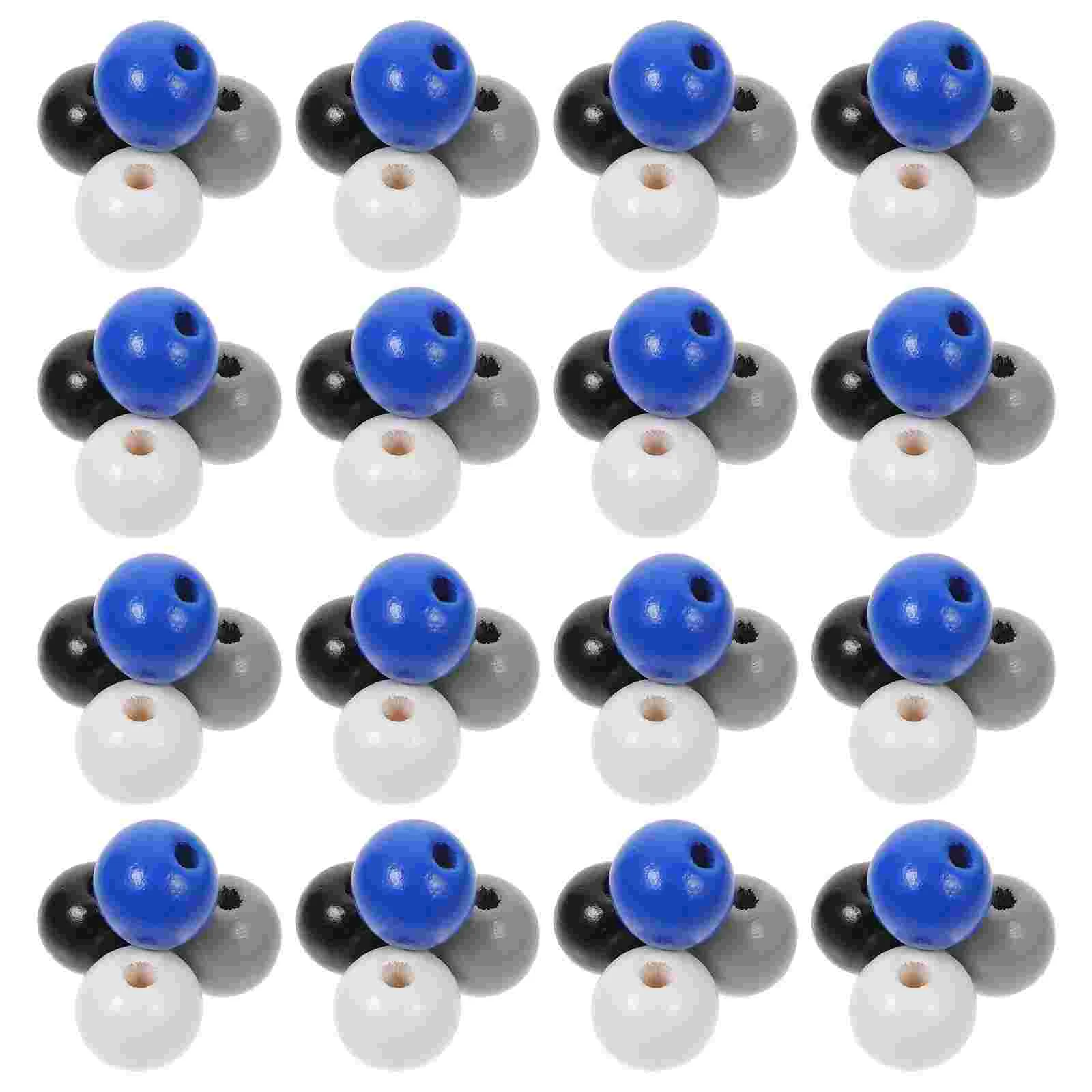 

1 Set of Wood Beads Wood Spacer Beads Loose Beads Diy Beads with Rope