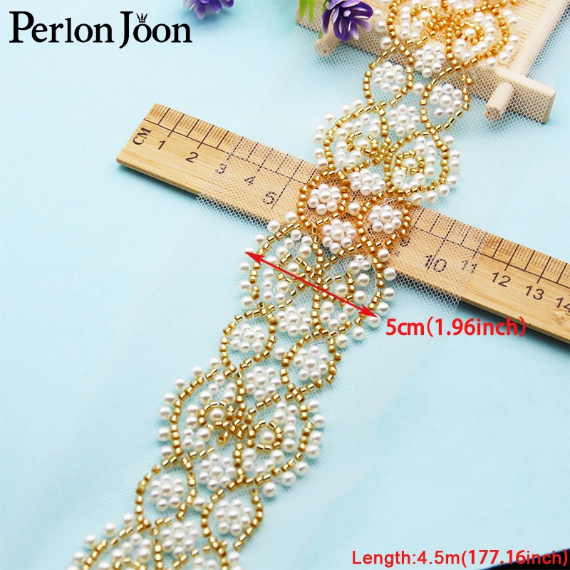 5 ярдов/шт. сетчатый крест темно-синий жемчужный стеклянный бисер сетка кружево