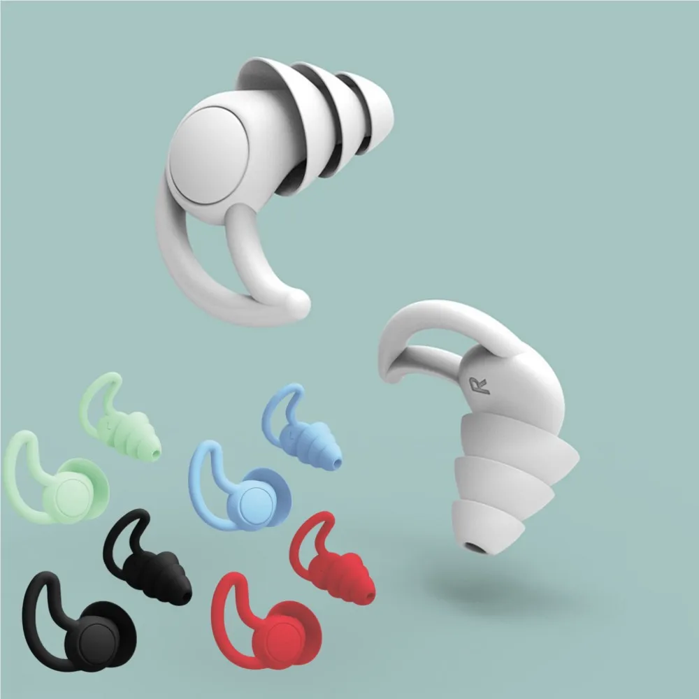 

Silicone Ear Plug Soft Ear Plug Sound Swimming Waterproof Plug Earphone Headset For Student Sleep Study Noise Reduction Ear Plug