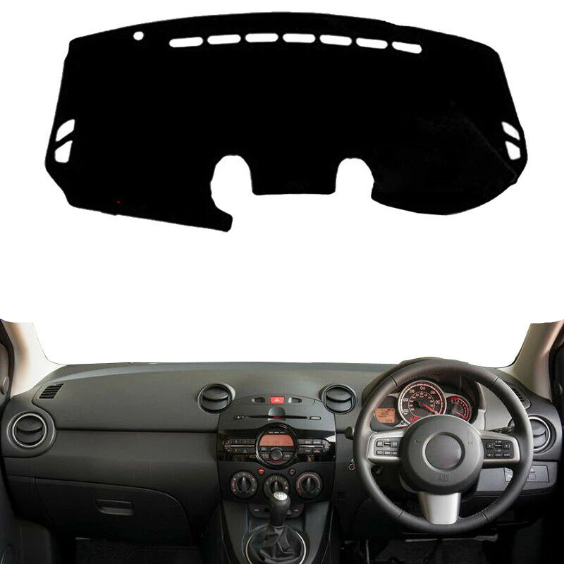 

Передняя крышка приборной панели автомобиля, ковер, отделка, приборная панель, термостойкий Коврик, фотополоса для Mazda 2 2008-2014