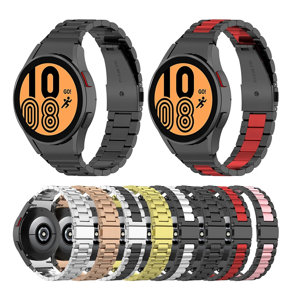 

Деловой металлический ремешок 20 мм для Samsung Galaxy Watch 4 Classic 46 мм/42 мм, браслет для Galaxy Watch 5/4 44 мм/40 мм 5 Pro