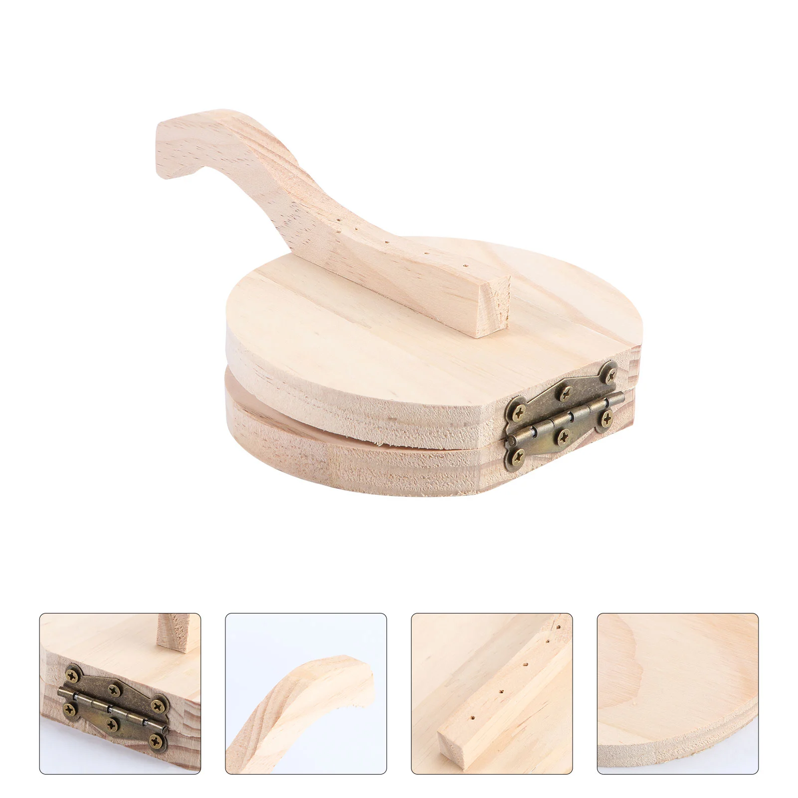 

Press Presser Dumpling Dough Maker Tortilla Mold Pressing Wooden Wrapper Wood Tool Skin Manual Pasta Bun Pastry Tortillas