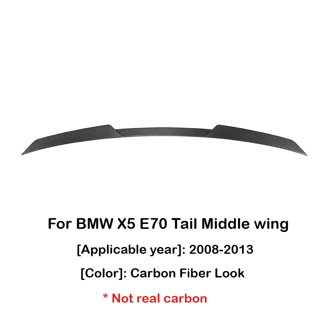 

Задний спойлер багажника, крыло для BMW X5 E70 2008-2013, ремонт хвоста, средний разделитель плавников, крышка аэродинамического профиля, автомобильные аксессуары, комплекты кузова, тюнинг