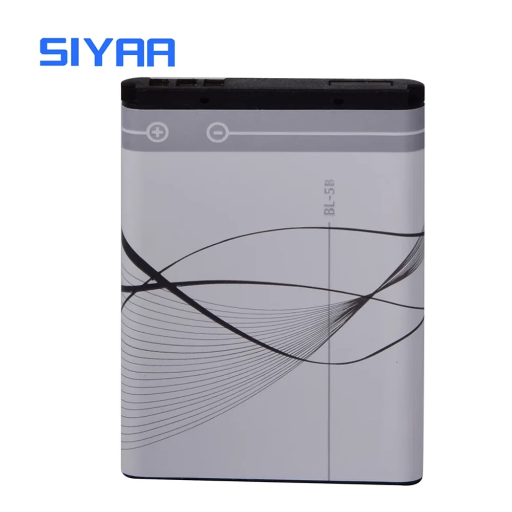 Аккумулятор SIYAA BL5B для Nokia 5300 5140 5320 5500 N80 N83 6120C 7360 3220 3230 5070 мАч BL 5B BL-5B литий-ионная