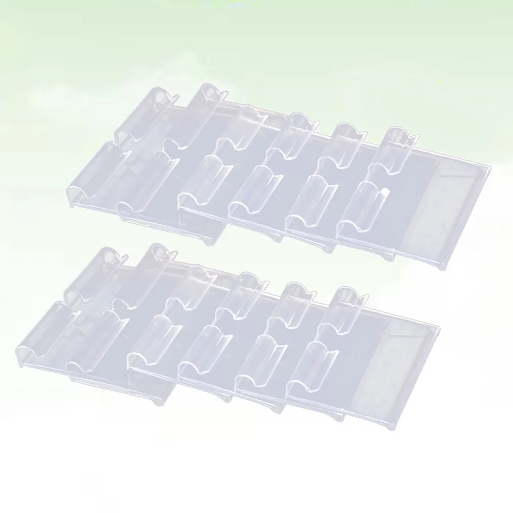

50PCS Bin Clip Label Holders Shelf Tags for Wire Shelving Sign Display Holder Shelf Label Holder Clip On Labels for Storage Bins