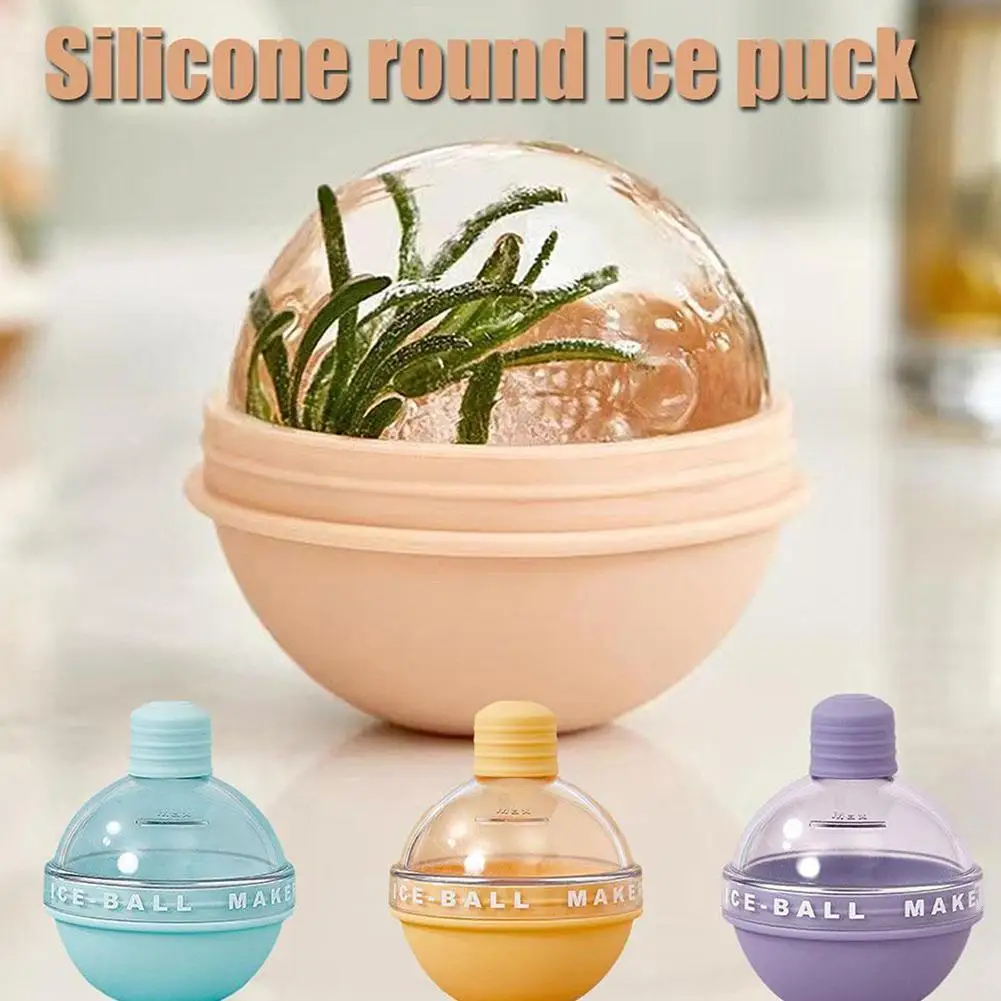 

NEW Ice Bulb Hockey Cube Mold Food Grade Silicone Ice Cube Tray Round Ice Cube Mold Whisky Ice Cube Household Ball Ice Maker