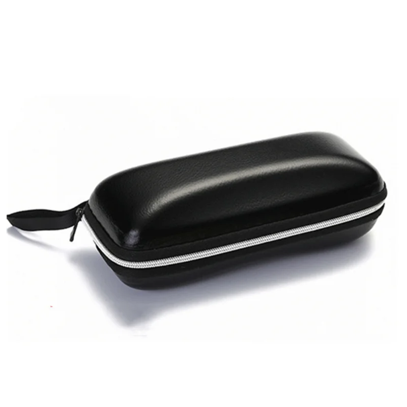 

Leather Glasses Case Portable Sunglasses Reading Glasses Carry Bag Hard Zipper Box Protective Case Cover Eyeglasses Accessories