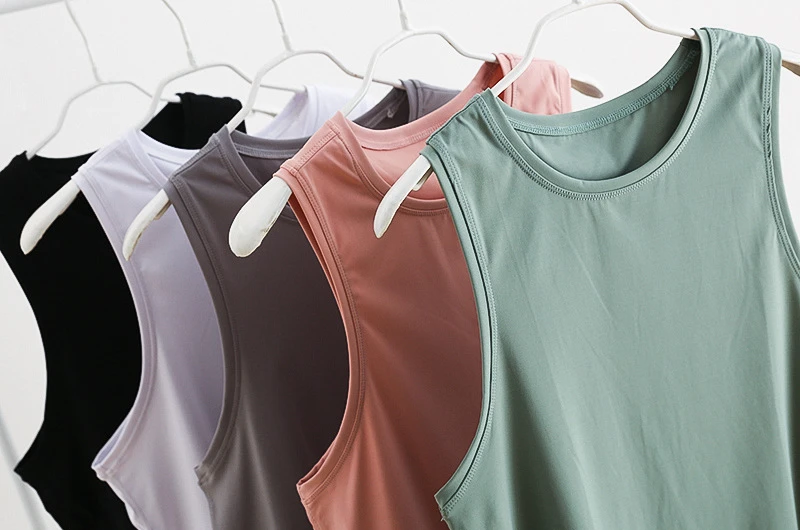 Outlets No.1 Yoga Sleeveless T-shirts Crop Tops Women Sports Loose Quick Drying Breathable Nylon Gym Tank Top Workout Vest