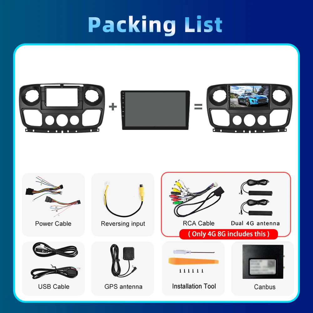 Автомагнитола Podofo для Renault Master OPEL Movano Nissan NV400 мультимедийный плеер Carplay Android GPS 10