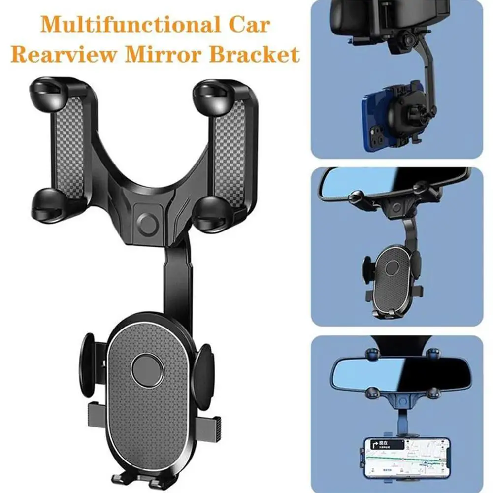 

Автомобильный держатель для телефона на зеркало заднего вида, Универсальная регулируемая подставка для GPS навигации для автомобильных аксессуаров R4K9