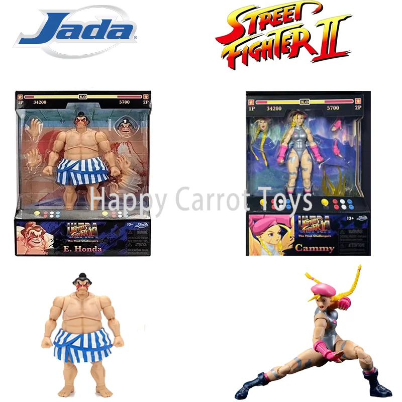 Фото Оригинальная фигурка Jada 1:12 Ultra Street Fighter II, 6 дюймов, коллекционная модель из фильма, включает аксессуары для персонажа, игрушки №1
