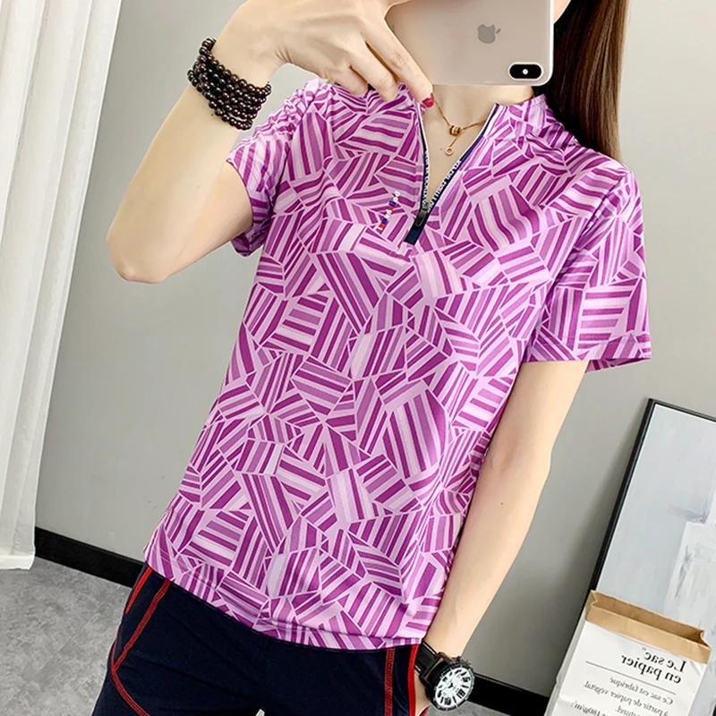 Women's Summer Running T-Shirt Activewear Short Sleeve Workout Shirt Training Clothing Quick Dry Sports Top