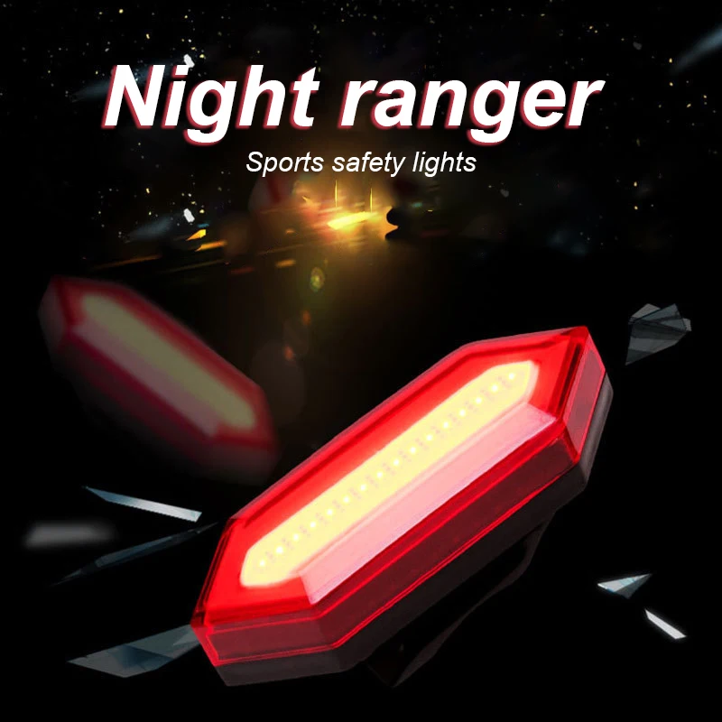 

Bicycle Light Arm Light Running Light Bicycle Tail Light COB Highlight USB Rechargeable Outdoor Night Riding Warning Light