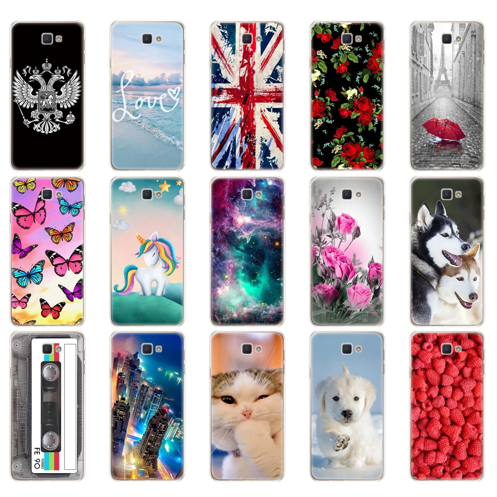 Мягкий ТПУ чехол для Samsung Galaxy J7 Prime SM G6100 G610F G610M On7 2016 силиконовые чехлы телефонов с