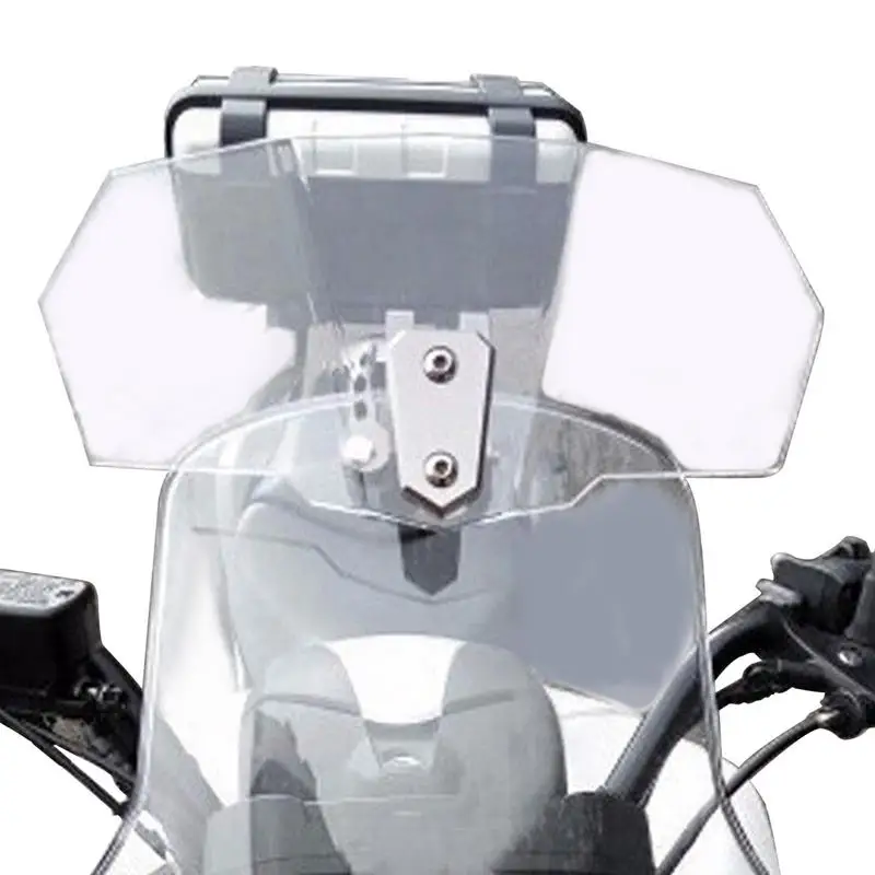 

Acrylic Motorcycle Windscreen Extension Adjustable Clip-On Windshield Extender Universal Motorbike Wind Deflector Airflow