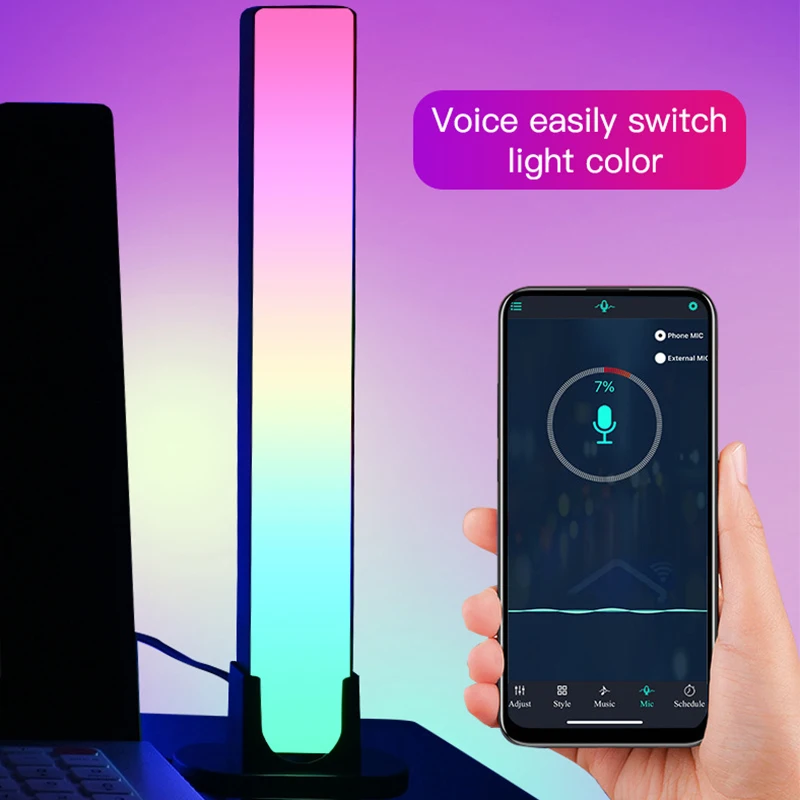

Backlight for Gaming TV Room Decoration Lamp Smart RGB LED Light Bars Night Light with Bluetooth APP Control Music Rhythm Lights