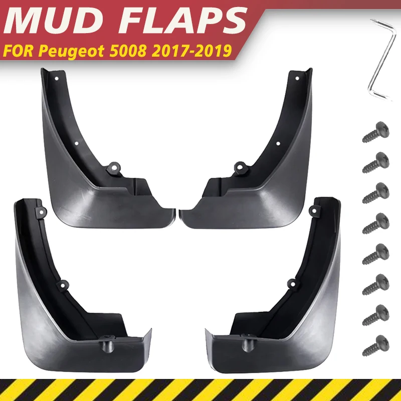 Брызговики для Peugeot 5008 2017 2018 2019 MK2 2 брызговики из АБС-пластика расширители крыльев