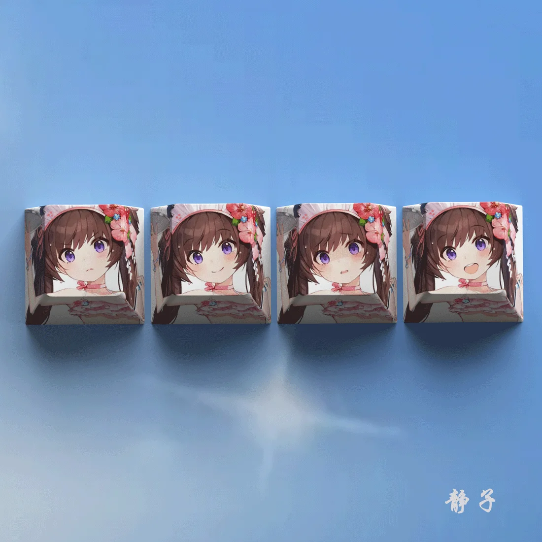 Аниме Синий Архив Takanasi Hosino Shirasu Azusa Мультфильм Симпатичная Niestandardowa Nical Клавиатура