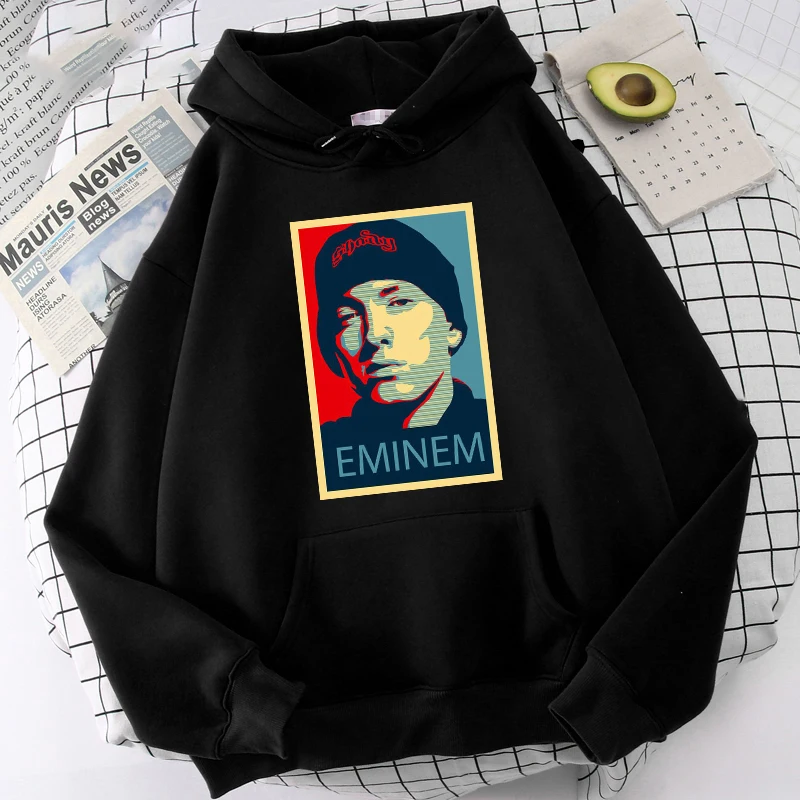 Autumn Men Hoodies Fashion Wild Unisex Coat Rapper Eminem Printed Pullover Hoodie Hip Hop Clothing Tracksuit Harajuku Sweatshirt
