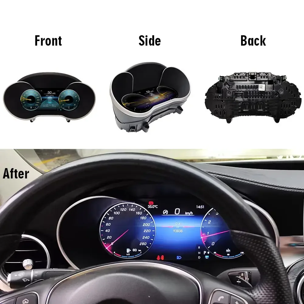 Для Mercedes Benz C Class W205 2015-2018 GLC X253 2016-2019 виртуальная приборная панель кабины