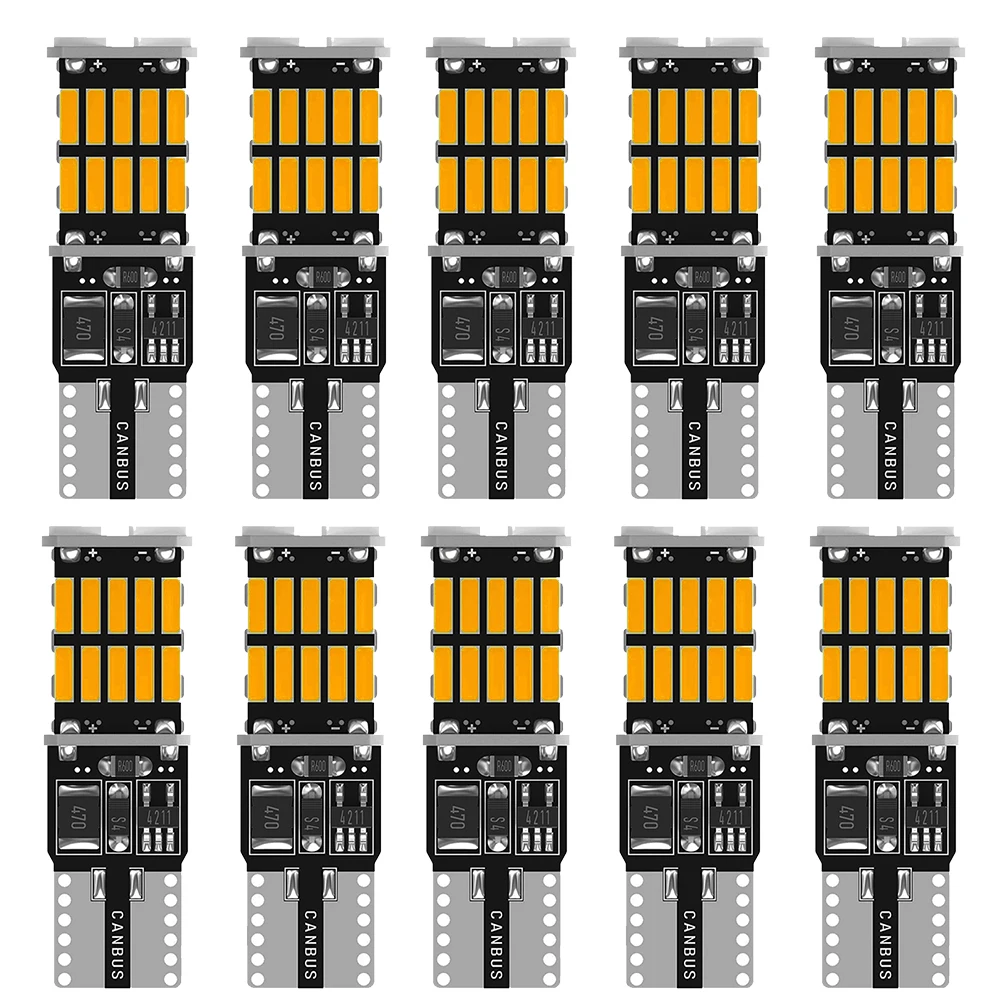 

T10 W5W Car LED Canbus Bulb For Ford Focus 2 3 Fiesta MK2 MK3 Mondeo MK4 Fusion Ranger Interior Dome Light Reading Lights 10pack