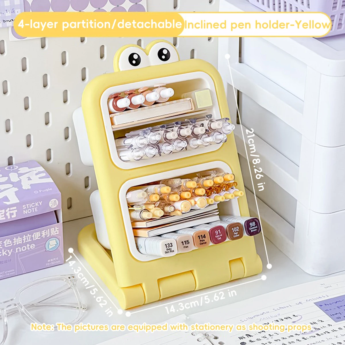 

Kawaii Вращающийся Держатель Для Маркеров С Большим Дизайном Глаз