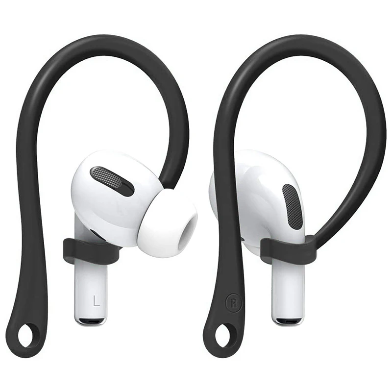 

1Pair Anti-lost Earhook Eartips Secure Fit Silicone Wireless Earphone Protective Accessories Holders For Apple AirPods 1 2 3 Pro