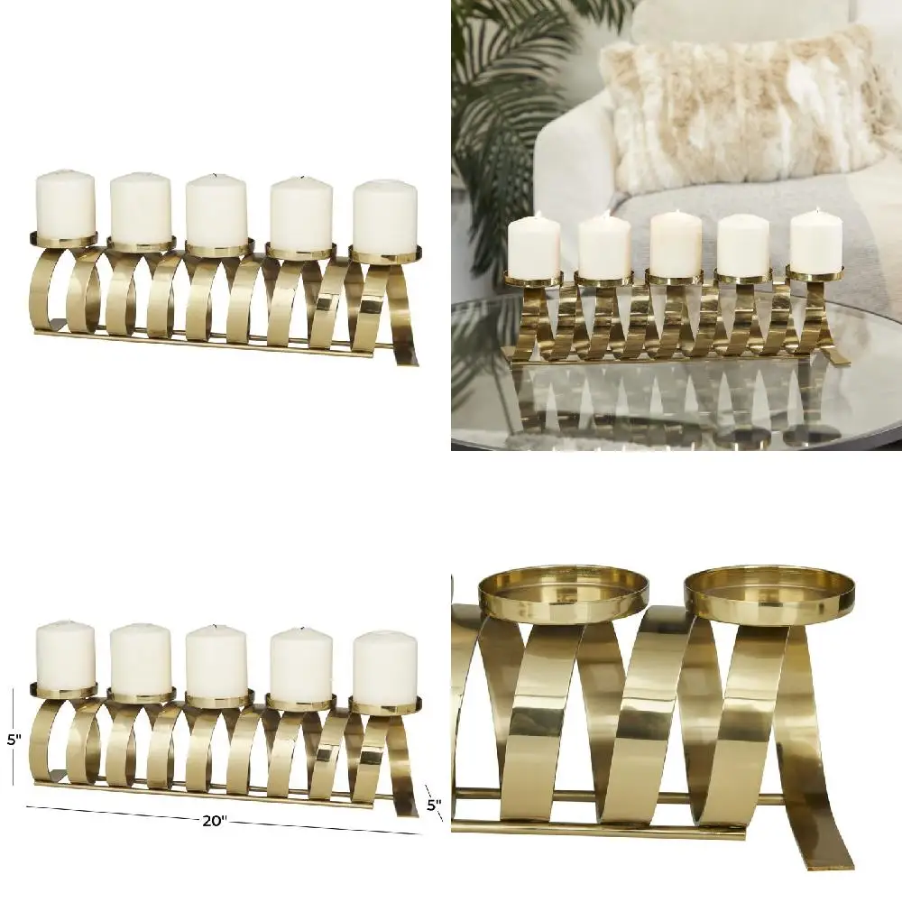 

Golden Stainless Steel Candle Holder