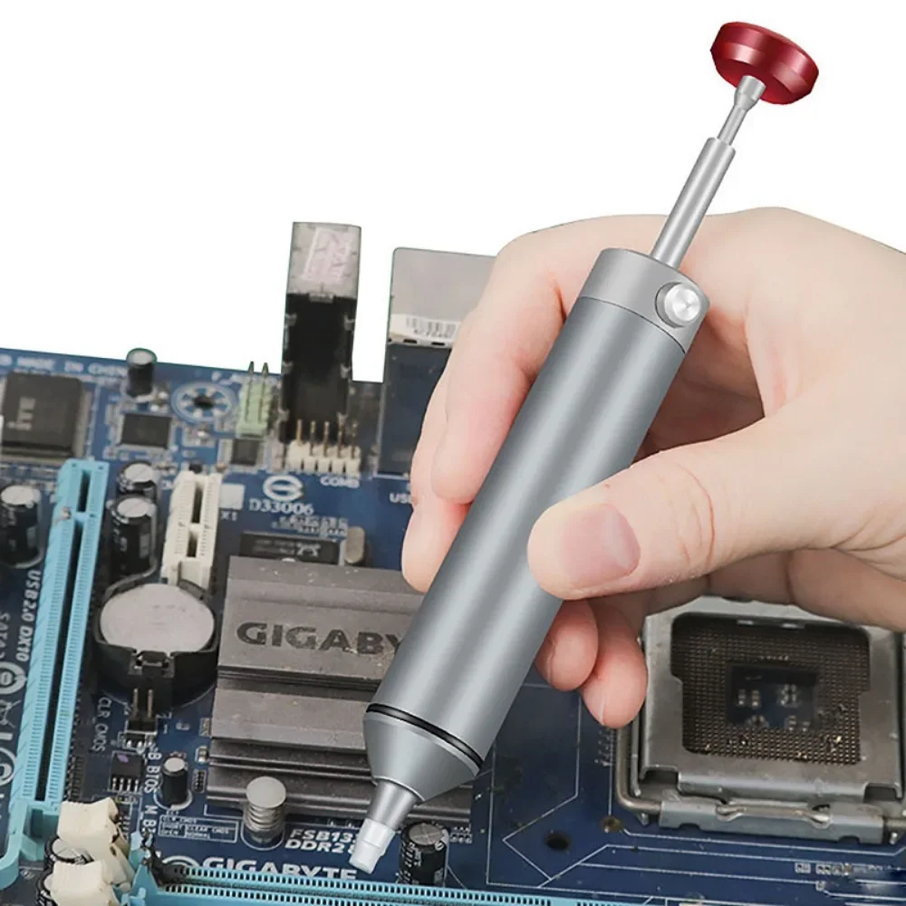 Алюминиевый мощный вакуумный оловоотсос с медным когтем для сварочных и