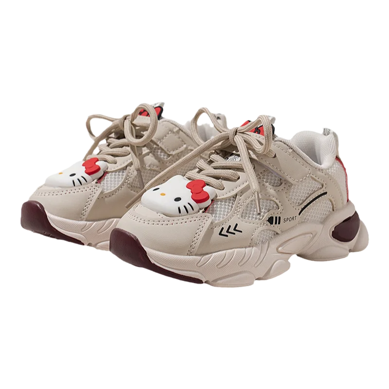 Детские кроссовки Sanrio анимация периферийный kawaii kt cat сетчатые дышащие милая