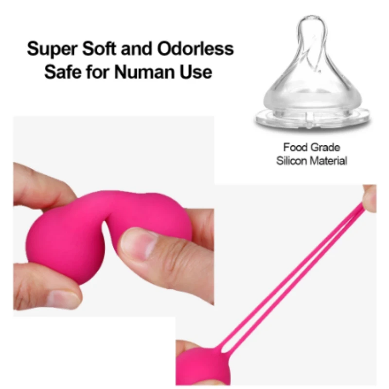 Безопасный силиконовый умный шарик-вибратор, шарики Кегеля, шарик Бен-ва, тренажер для укрепления мышц влагалища