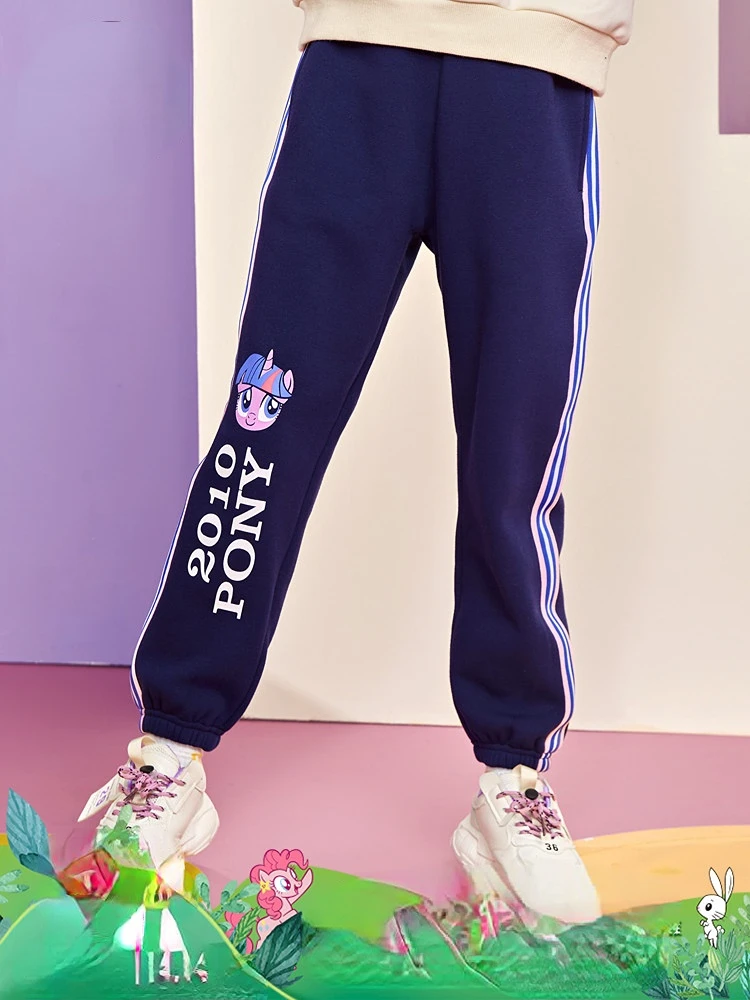 

Повседневные брюки Hasbro My Little Pony для девочек, весенние модные детские спортивные брюки, спортивные брюки для маленьких девочек, подарок на день рождения