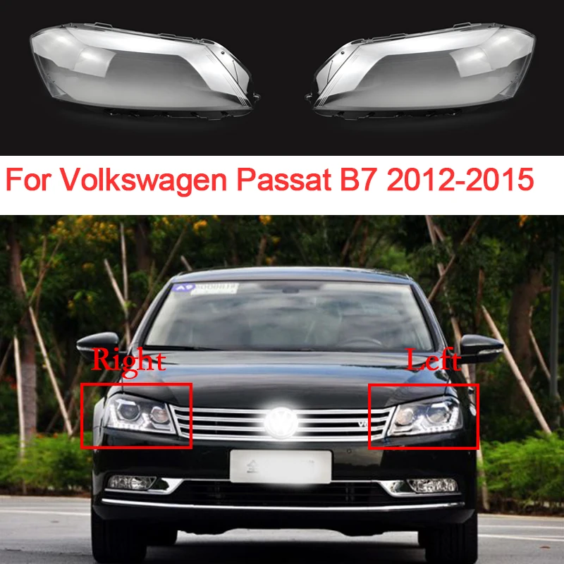 

Стекло для автомобильных фар Volkswagen Passat B7 2012 2013 2014 2015, прозрачная оболочка для фары, прозрачные линзы, автомобильные аксессуары