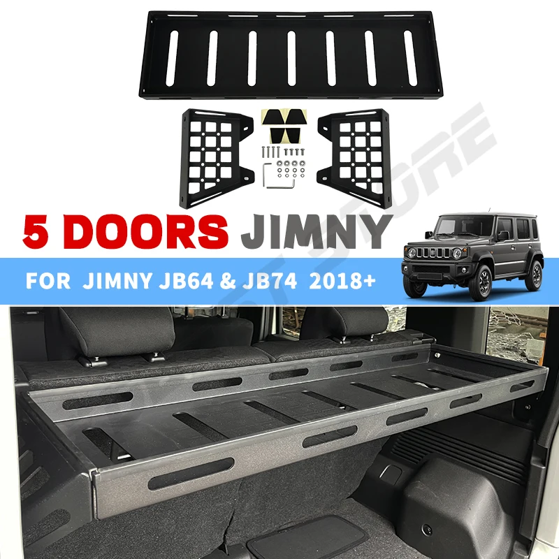 

Для Suzuki New JIMNY 2023 2024 5-дверная автомобильная внутренняя полка для хранения багажника, удлинитель на крышу, аксессуары Jimny, не для 3 дверей
