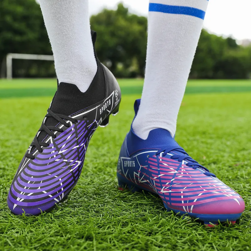 Fashion Colors Professional Football Boots Men Women Large Size 48 High Quality Soccer Shoes Cleats Turf Sneakers krampon futbol