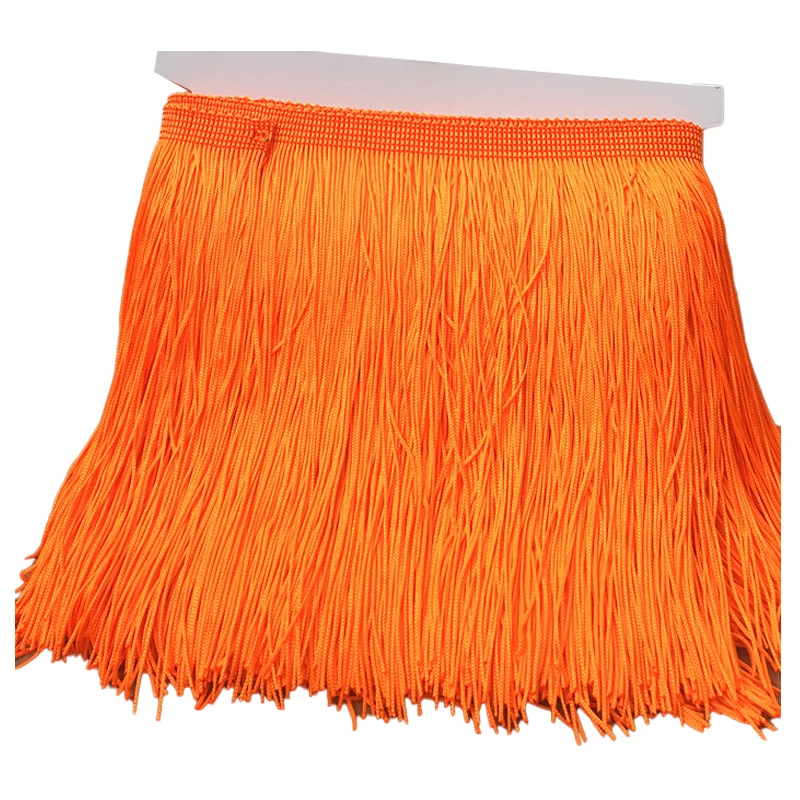 

Tassels Fringe Lace Trim 10 Meters Orange Gold Black White Blue Green Ribbon Latin Dance Skirt Dress Sewing Material M98C2