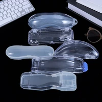portable swimmming goggle plastic case packing box transparent swim unisex anti fog protection waterproof glasses