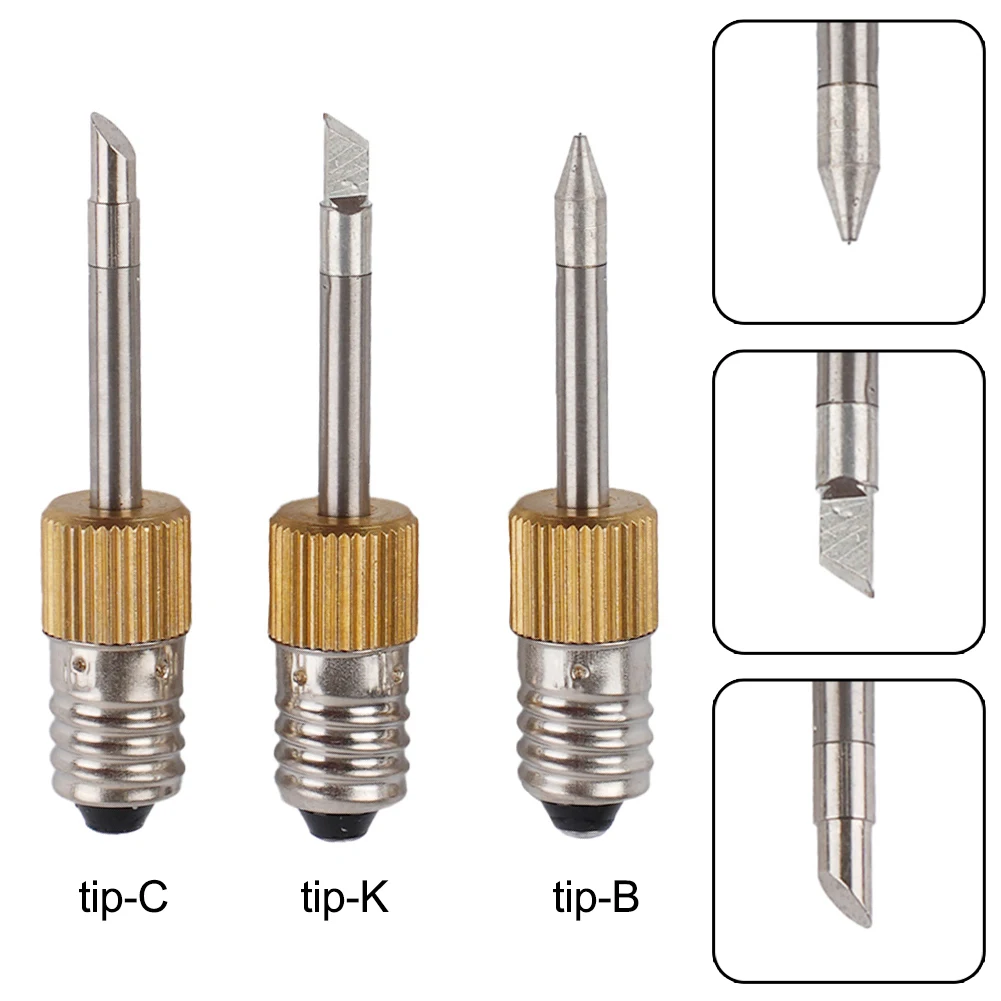 

1pc Tip for soldering iron with carving For E10 Interface Soldering Stations Welding Rework Accessories Brass Iron Head