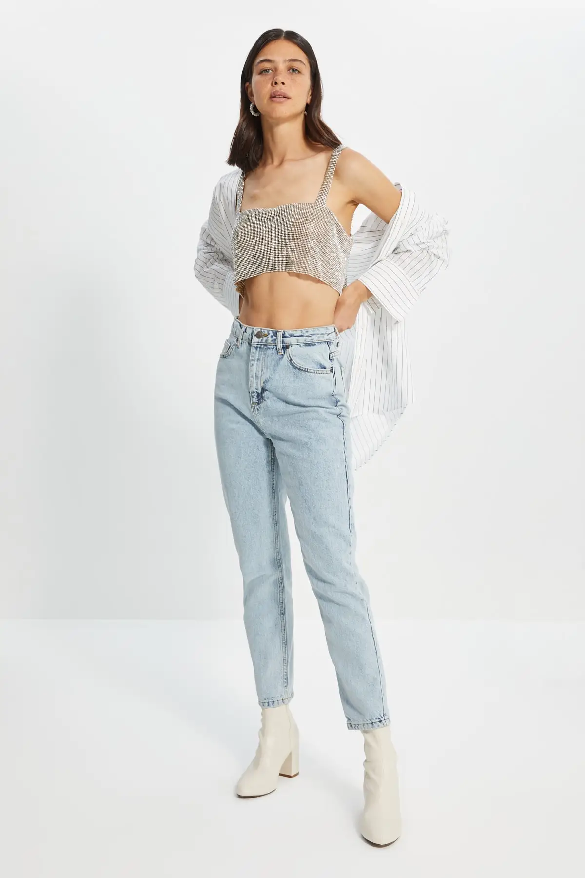 

Trendyol High Bel Mom Jeans TWOAW22JE0636