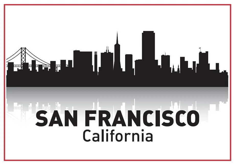 

Калифорния Сан-Франциско Skyline сувенирные магниты на холодильник 20273