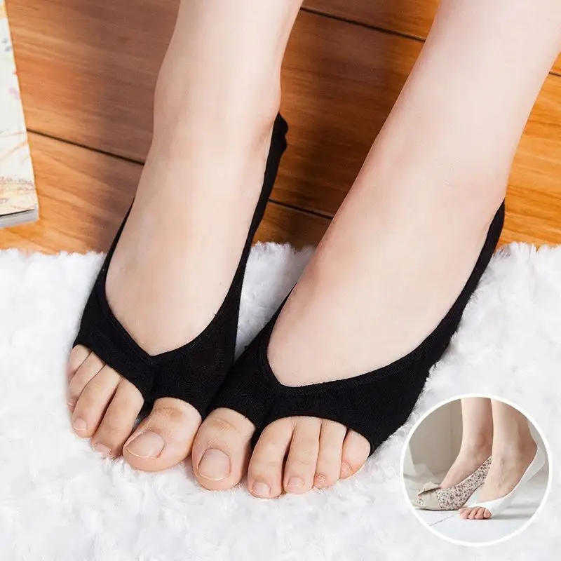 Носки-невидимки женские из бамбукового волокна и силикона 1 пара |