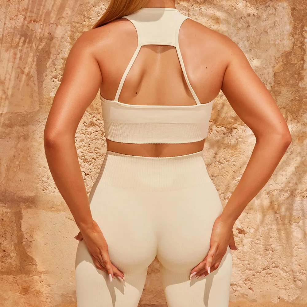 

New Yoga Clothing Suit Women's Quick-drying Tight-fitting Sportswear Tights Fitness Clothing Women's Running Fitness Sports Suit