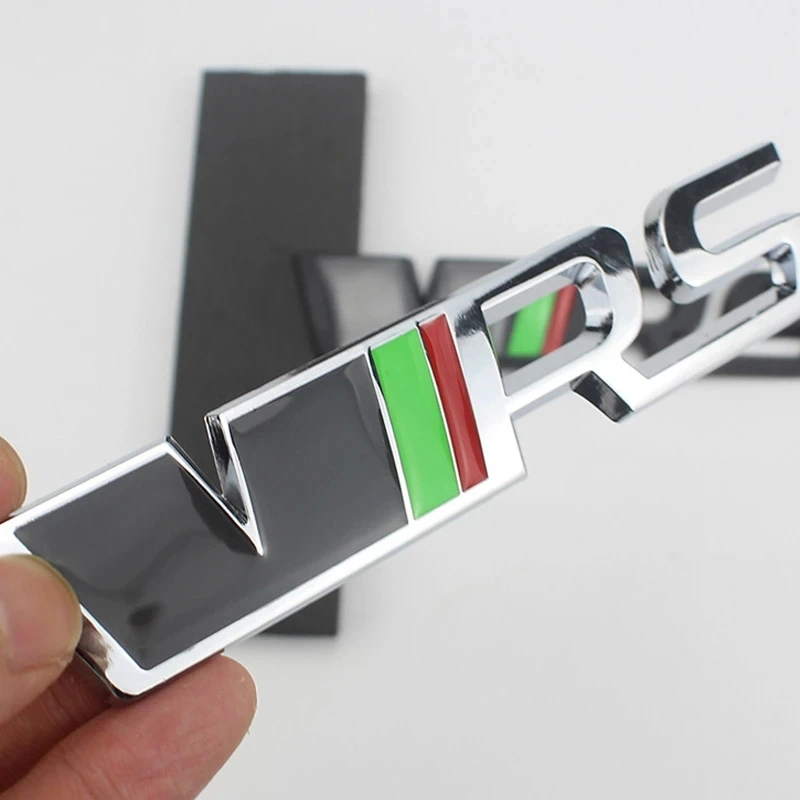 

3D Metal VRS Car Stickers Decals Emblem Badge for Skoda VRS Octavia Kamiq Kodiaq Karoq Favorit Superb Fabia Rapid MK1 MK2 NJ5