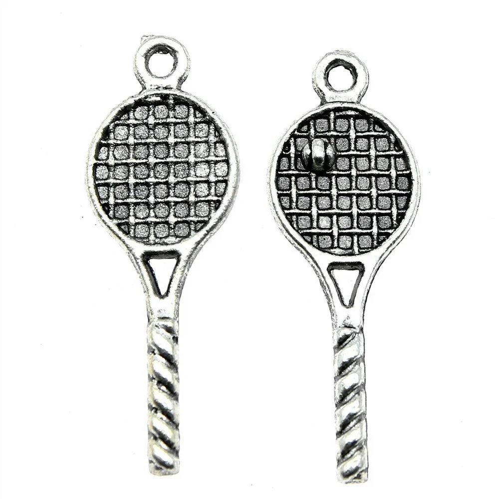 Подвески для теннисных ракеток размером 30x10 мм изготовления ювелирных изделий