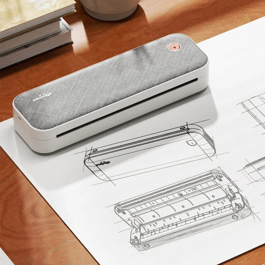 Peripage A40 Tragbarer A4-Thermodruck с разрешением 203 точек на дюйм Sans-Fil-Dokumentendruck Fur (1) Buros