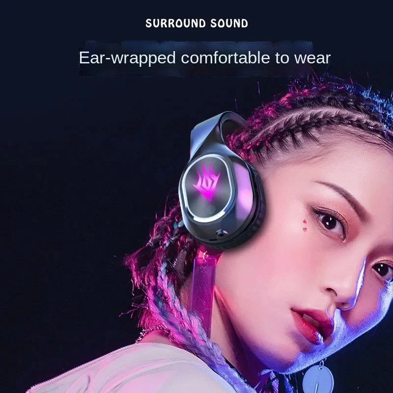 Новинка 2023 Bluetooth-гарнитура стерео игровые беспроводные наушники со светодиодным